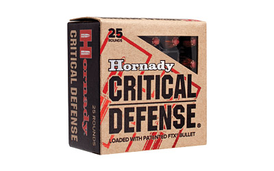 Hornady - Critical Defense - 9mm Luger - AMMO 9MM LUGER 115GR FTXCD 25/BX for sale