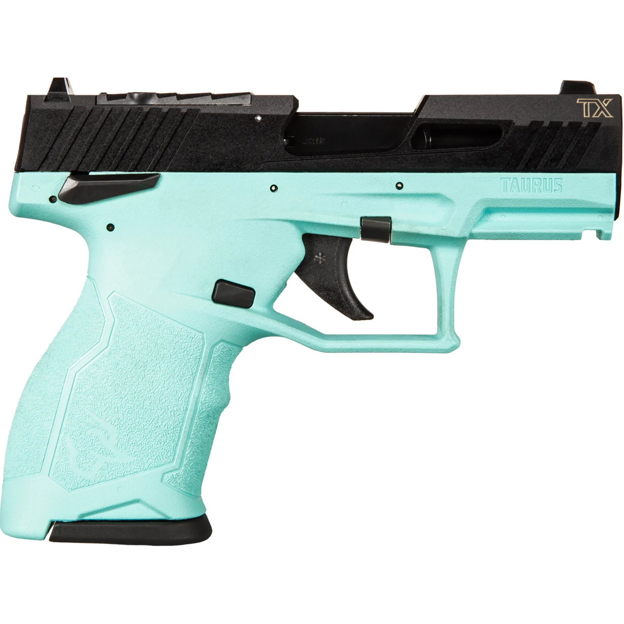TAURUS TX-22 COMPACT 22LR 3.5" ADJ. 13-SHOT  CYAN POLYMER - for sale