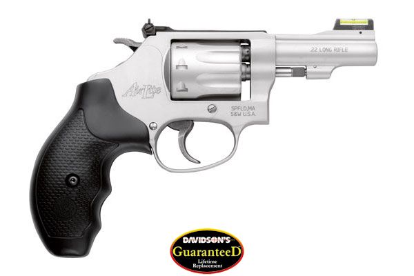 S&W 317 AIRLITE 22LR 3" AS SS 8-SHOT HI-VIZ RUBBER - for sale
