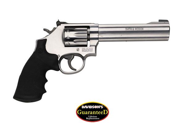 S&W 617 22LR 6" AS 10-SHOT STAINLESS STEEL RUBBER - for sale