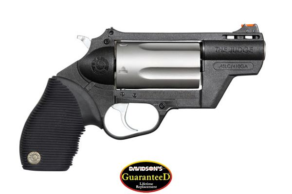 TAURUS JUDGE PD 45LC/410 2"BBL. 5-SHOT SS/POLY RUBBER - for sale