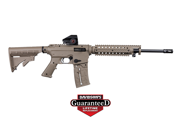 MOSSBERG 715T FLAT TOP 22LR 16.25" 25RD GREEN DOT BLD/FDE< - for sale