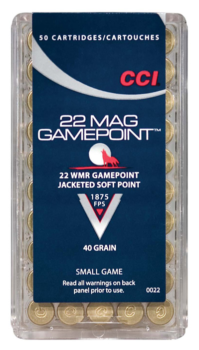 cci ammunition - Gamepoint - .22 Mag - GAMEPOINT 22 WMR 40GR JSP 50RD/BX for sale