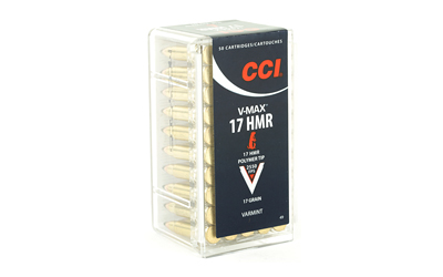 CCI V-MAX 17HMR 2550FPS 17GR V-MAX 50RD 40BX/CS - for sale
