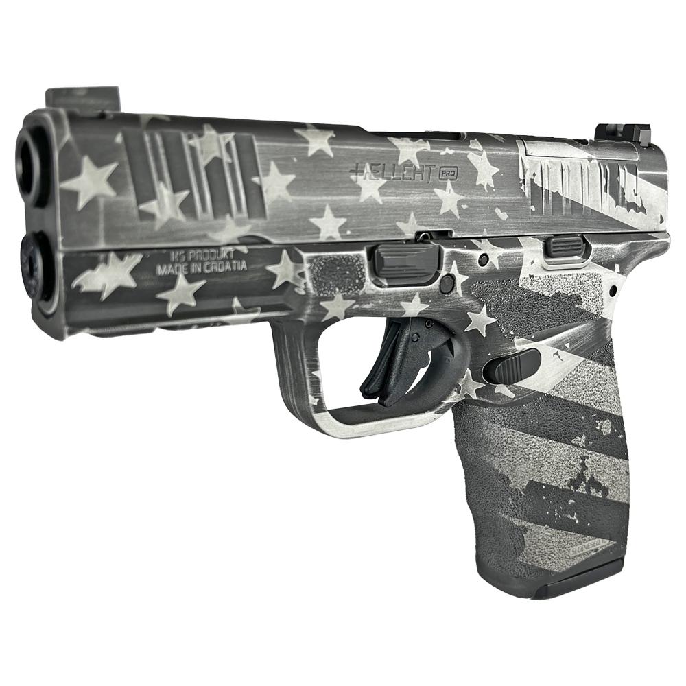 Springfield Hellcat Pro OSP Distressed Flag White