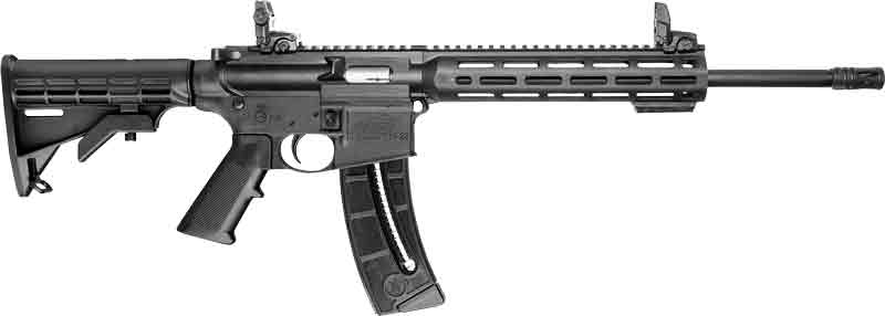 S&W M&P15-22 SPORT 22LR 16.5" 25-SH 6-POS STOCK W/SIGHTS BLK - for sale