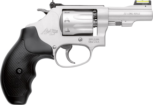 S&W 317 AIRLITE 22LR 3" AS SS 8-SHOT HI-VIZ RUBBER - for sale