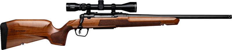 SAVAGE AXIS 2 XP 270 WIN 20" THREADED W/3-9X40 BLK/HARDWOOD - for sale