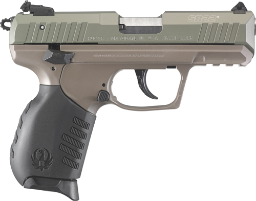 RUGER SR22PB 22LR 3.5" AS JUNGLE GREEN SLD ELITE EARTH F - for sale