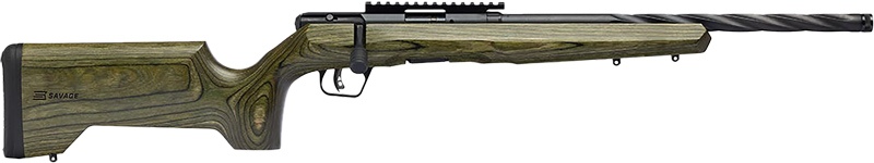 SAVAGE B22 TIMBER TACTICAL 22WMR 18" BLACK/GREEN LAMINATE - for sale