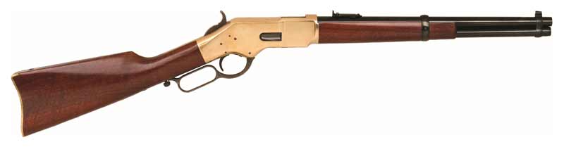 CIMARRON 1866 YELLOWBOY 45LC 16" BRASS/BLUED WALNUT - for sale