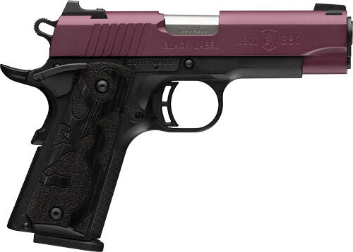 BROWNING 1911-380 BLACK LABEL 380ACP 3.58"CMP 8RD BLK CHRY* - for sale