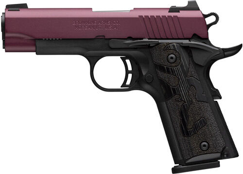 BROWNING 1911-380 BLACK LABEL 380ACP 3.58"CMP 8RD BLK CHRY* - for sale