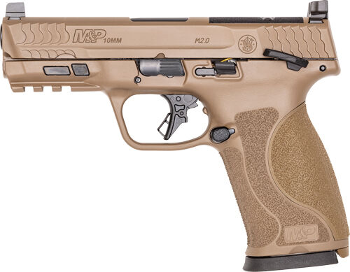 S&W M&P 10MM M2.0 4" FS 15-SHOT ARMORNITE W/SAFETY FDE - for sale