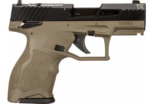 TAURUS TX-22 COMPACT 22LR 3.5" ADJ. 10-SHOT  OD GREEN POLYMER - for sale