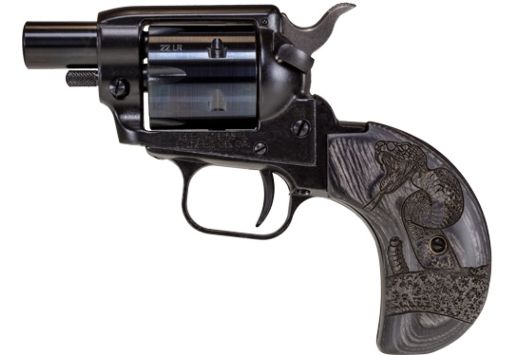 HERITAGE BARKEEP BOOT 22LR 1" BLACK WOOD SNAKE GRIP - for sale