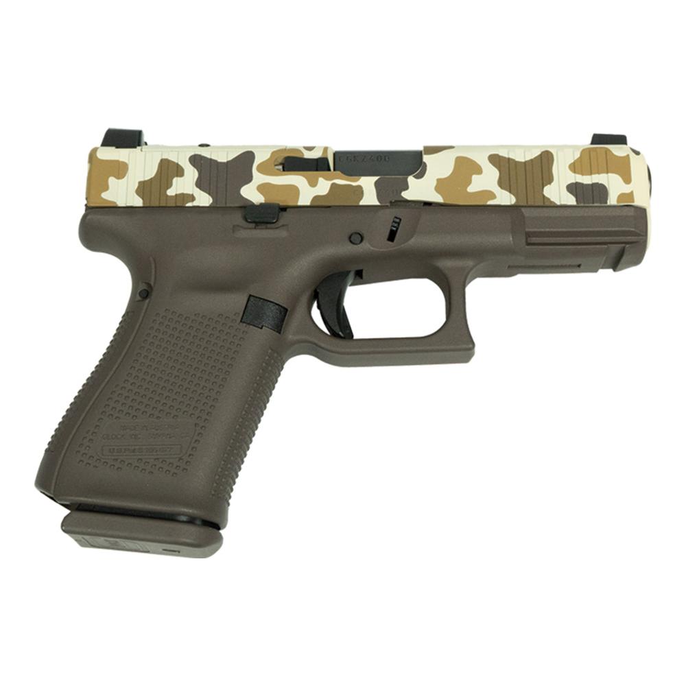 Glock V-Series Model 19 Duck Camo Cerakote Handgun 9mm