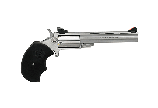 NAA "MINI-MASTER TARGET" 22WMR 4"VR AS S/S BLACK RUBBER GRIPS - for sale