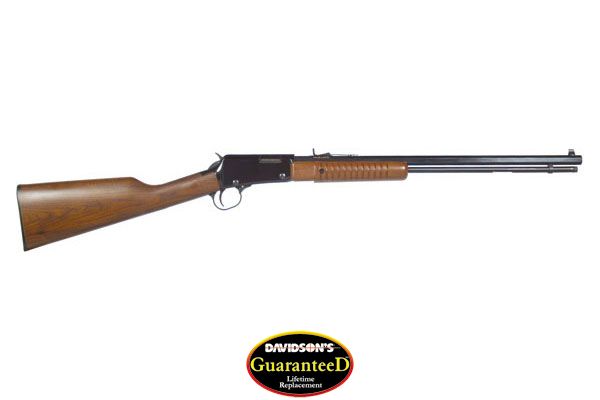 HENRY PUMP ACTION 22WMR 20.5" OCTAGON BLUED WALNUT - for sale