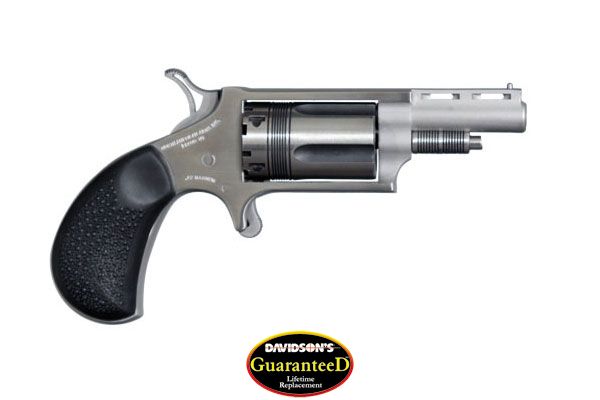 NAA MINI-REVOLVER "WASP".22WMR 1-5/8" S/S MATTE BLACK RUBBER - for sale