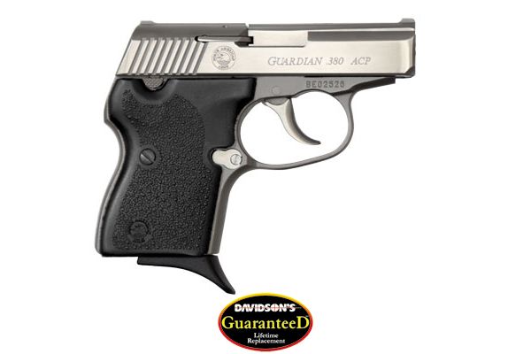 NAA GUARDIAN 380ACP 6+1 SHOT S/S BLACK SYNTHETIC GRIPS - for sale
