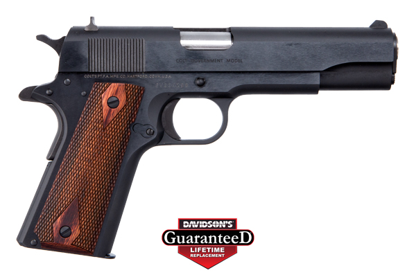 COLT 1911 45ACP 5" FS 7-SHOT BLUED ROSEWOOD - for sale