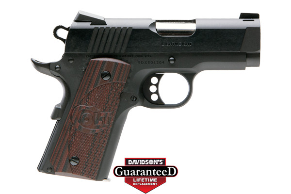 COLT DEFENDER 9MM 3" FRONT NGT SGT 7-SHOT ALLOY/BLUED G10 - for sale