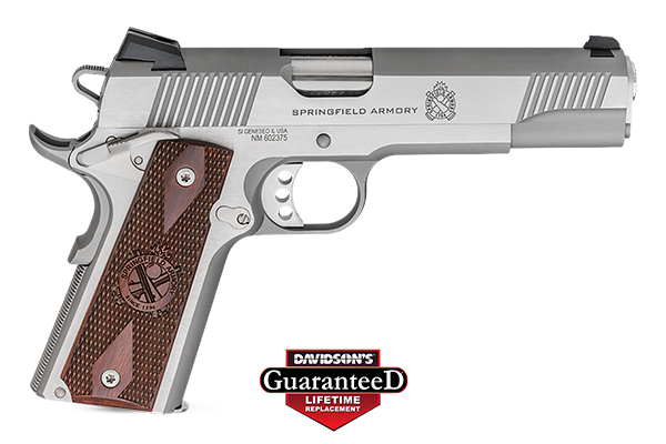 SPRINGFIELD 1911 RONIN 10MM 5" SS/BLUED W/ WOOD GRIPS - for sale