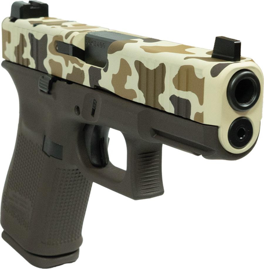 Glock V-Series Model 19 Duck Camo Cerakote Handgun 9mm