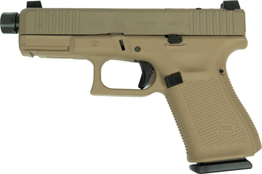 Glock V-Series Model 19 FDE Cerakote Handgun 9mm